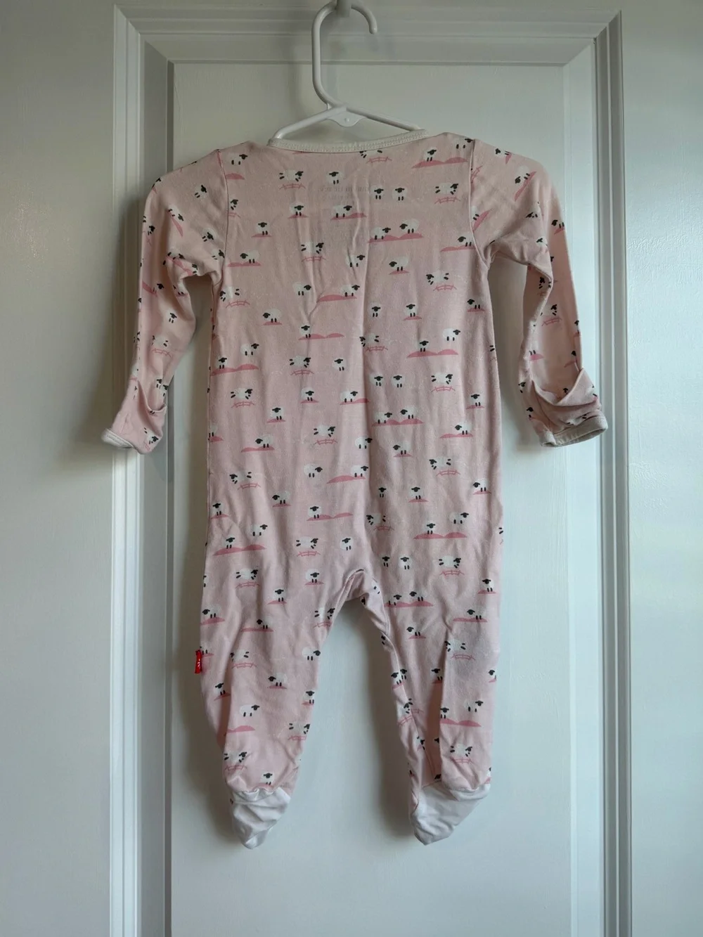 Magnetic Me Pink Baa Baa Baby Modal Magnetic Parent Favorite Footie Size 0-3 Mo